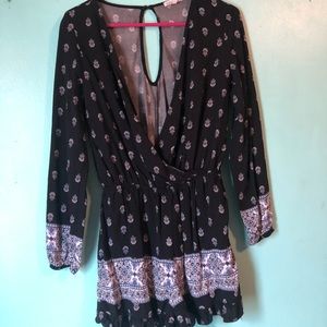 Black and white Romper.